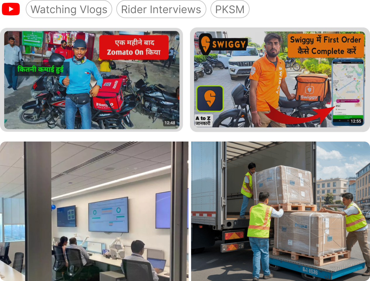 Field Research, rider vlogs, PKSM interviews, hub visits